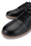 Men's Genuine Leather Black Sneakers & Sports Shoes - 3