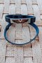 Black Colored Pilot Brovesi Silhouette Genuine Leather Gift Bracelet - 6