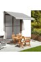 Replacement Fabric for Awning Anthracite and White 3x2.5 m