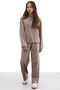 Brown Girl's Stone Detailed 2 Piece Set 21182