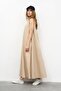 Women's Organic Cotton Sleeveless Dress Latte - 2