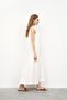 Women's Organic Cotton Sleeveless Dress Ecru - 2