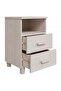 Bedside Cabinets HAMAR 2 pcs White 40x35x62 cm Solid Wood - 5