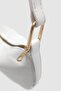 Zeiri Soft Crescent Form Gold Ring Hand, Arm and Shoulder Bag White - 7