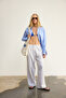 Wide Leg Draped Trousers - 4