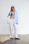 Wide Leg Draped Trousers - 6