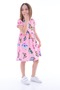 3 Pieces 3-Piece Printed Lycra Girl's Dress - 5