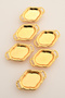 Viola's Gold Set of 6 Sugar Bowl Turkish Delight Bowl Snack Bowl Coffee Side Serving Bowl Decorative Bowl with Handles - 5