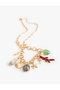 Seashell Stone Detailed Chain Necklace - 2