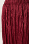Women's Burgundy Wrinkle Effect Satin Surface Skirt Mx00218 - 4