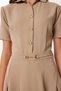 Women's Clay Green Gold Button Mini Woven Dress Vw00005 - 3