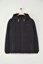 Black Regular Fit Hooded Water-Repellent Puffer Coat TWOAW26MO00000 - 7