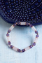 Certified Amethyst, Pink Quartz & Hematite Natural Stone Bracelet - 2