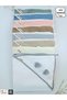 100% Cotton Hooded Eared Pique Baby Blanket – Double Sided Seasonal Sleeping and Towel Cover - 8