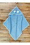 100% Cotton Hooded Eared Pique Baby Blanket – Double Sided Seasonal Sleeping and Towel Cover