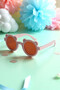 Sweet Children's Sunglasses with Teddy Bear Red - 3