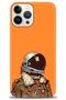 iPhone 15 Pro Max Case Hd Printed Case - Orange Astronaut - Mrc