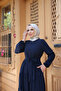 Dress Medina silk fabric with 5 layers of drawstring - 5