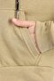 100% Cotton Without Raised High Quality Light Khaki 3 thread Hooded Women's Crop Sweatshirt with Zipper Pocket - 7