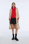 100% cotton Premium Women's Red Hooded crop sweatshirt - 2