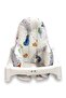 Cotton Baby Child Feeding Chair Cushion with Trolley Gray Star - 2