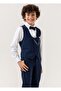 Boys' Tuxedo Suit Set – 5-Piece Set with Pants, Vest, Bow Tie, Shirt and Chain - 2