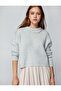 Basic Knitwear Sweater Crew Neck Ribbed Long Sleeve