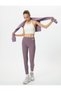Extra High Waist Sports Leggings Skinny Fit with Print Detail - 2