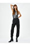 Parachute Trousers High Waist Cargo Pocket Elasticized Legs