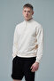 Daily Core - Beige Half Zipper Cotton Men's Oversize Sweatshirt