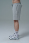 Daily Core - Gray Melange Relaxed Cut Cotton Men's Sports Shorts - 7