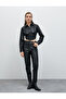 Faux Leather Crop Shirt with Corset Detail