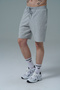 Daily Core - Gray Melange Relaxed Cut Cotton Men's Sports Shorts - 6