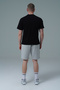 Daily Core - Gray Melange Relaxed Cut Cotton Men's Sports Shorts - 2