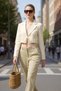 Natural Linen Look 100% Cotton Tie Detail Crop Blazer Jacket 7070