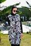 Full Covered Fast Drying Side Adjustable Zippered Hijab Swimsuit-2421 - 6
