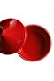Fire Resistant Tajin 32 cm 5 Lt Red/Burgundy-345632 - 3