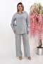 Leopard Print Flowy Wide Leg Comfortable Woven Viscose Hijab Regular Suit - 4