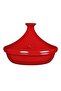 Fire Resistant Tajin 32 cm 5 Lt Red/Burgundy-345632