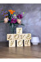 I Love You Laser Writing Decorative Wooden Cube 8 Pieces - 2