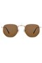 Unisex Sunglasses – Black Metal Frame, Uv400 Protection, Polarized Glass Clubmaster Model - 2