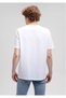 100% Organic Cotton Men's White T-Shirt with Text Print Regular Fit / Normal Cut - 2