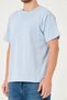 X Serüven 100% Organic Cotton Men's Plain Baby Blue T-Shirt Regular Fit / Regular Fit