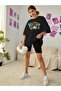 Embossed Printed 100% Cotton Super Quality Combed Oversize T-shirt - 3