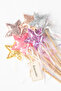 Queen Tied Sequin Queen Crown And Starry Wand (salmon) - 4