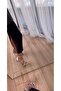 حذاء بكعب ثلاثي الخطوط - 8