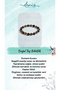 Certified Smoky Quartz and Tiger's Eye Natural Stone Bracelet