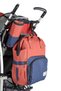 16099 Mother Baby Care Backpack 2-Piece Orange-navy blue - 2