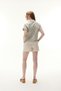 Women's Beige Color Tie-Waist Short Shorts - 2