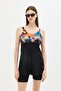 Tights Dress Swimsuit C14380 Black/Multicolor